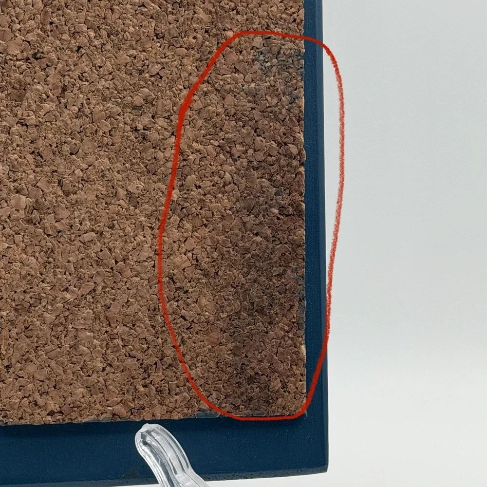 Vintage Blue Wood Heart Cutout Country Notes Wall Hanging Cottagecore Kitchen